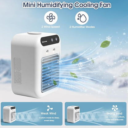 💨💦 USB-s mini ventilátor párásítóval – Hűvös levegő egyetlen gombnyomásra