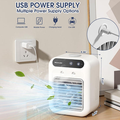 💨💦 USB-s mini ventilátor párásítóval – Hűvös levegő egyetlen gombnyomásra