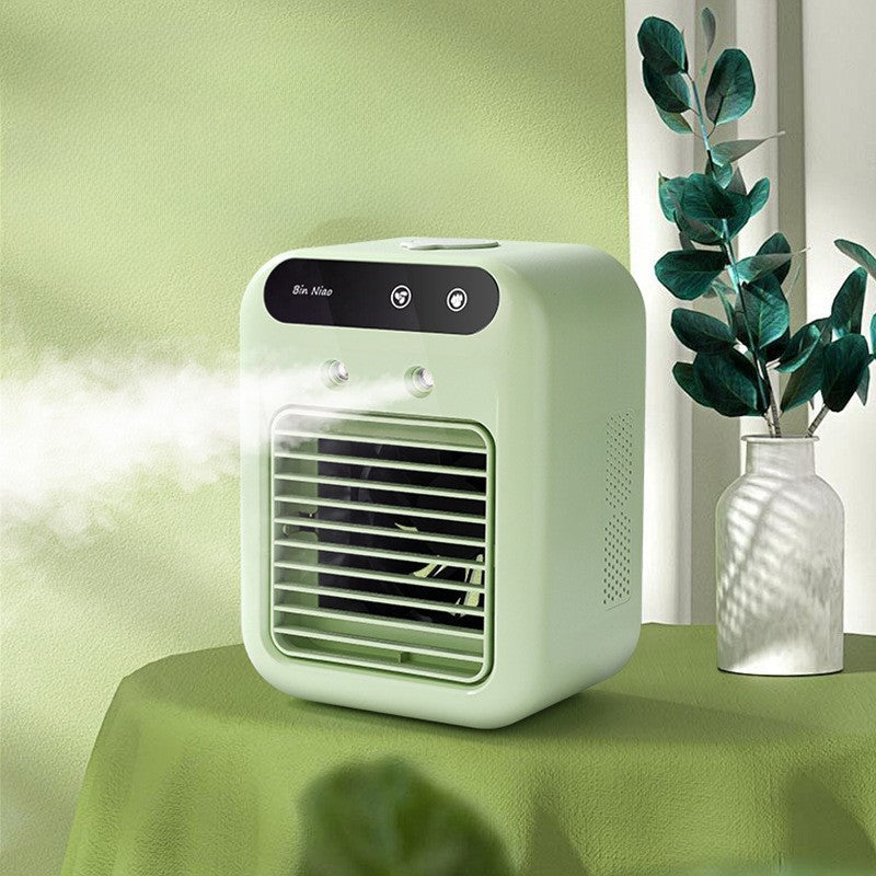 💨💦 USB-s mini ventilátor párásítóval – Hűvös levegő egyetlen gombnyomásra