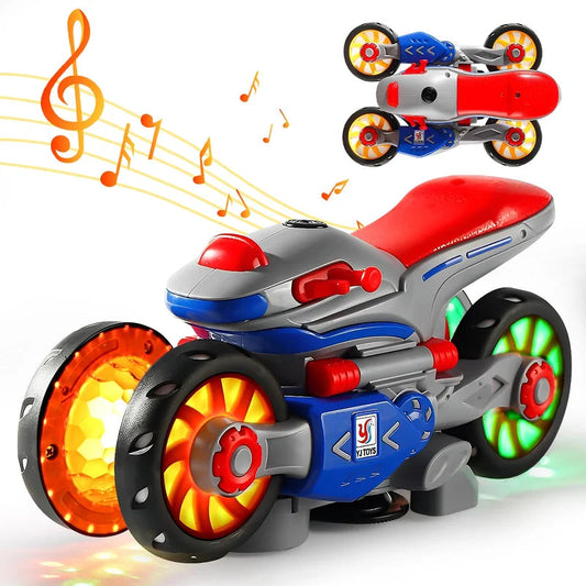 🏍️💥Deformáció motorkerékpár fény és zene