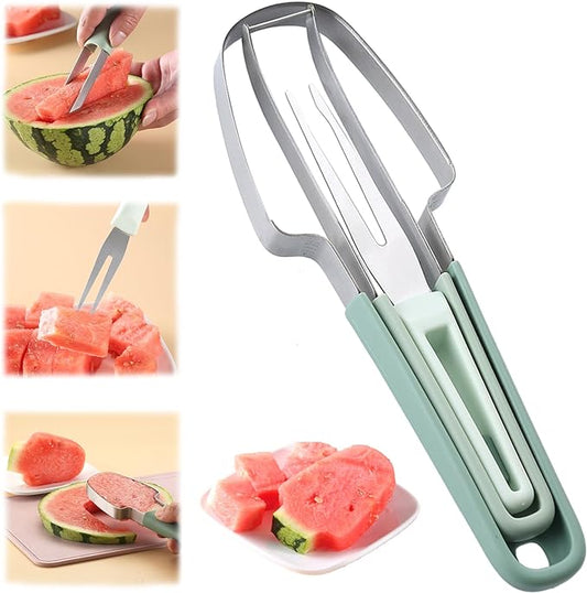 Multifunctional stainless steel watermelon slicer