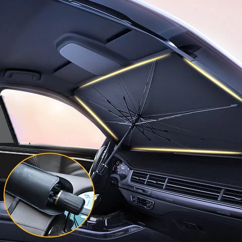 ☂️🚘 Prémium autós napellenző esernyő – Védi autóját a hőségtől és az UV-sugaraktól ☀️