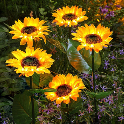 🌻 ✨ Napraforgó alakú napelemes lámpák – automatikus be-/kikapcsolás, 14 órás világítás, IP65 vízálló ☀️