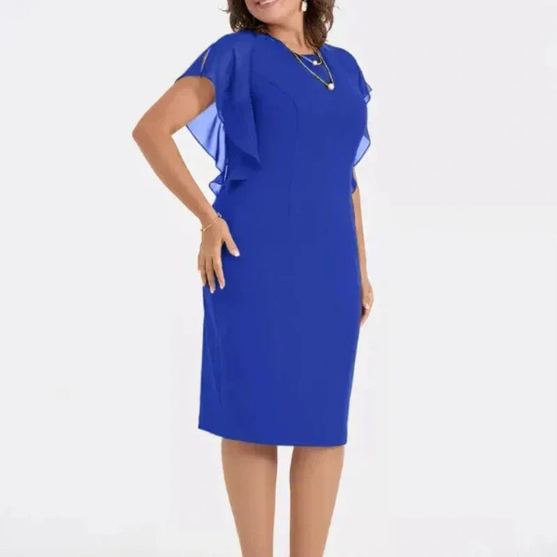 👗 Elegáns midi ruha egyszínű