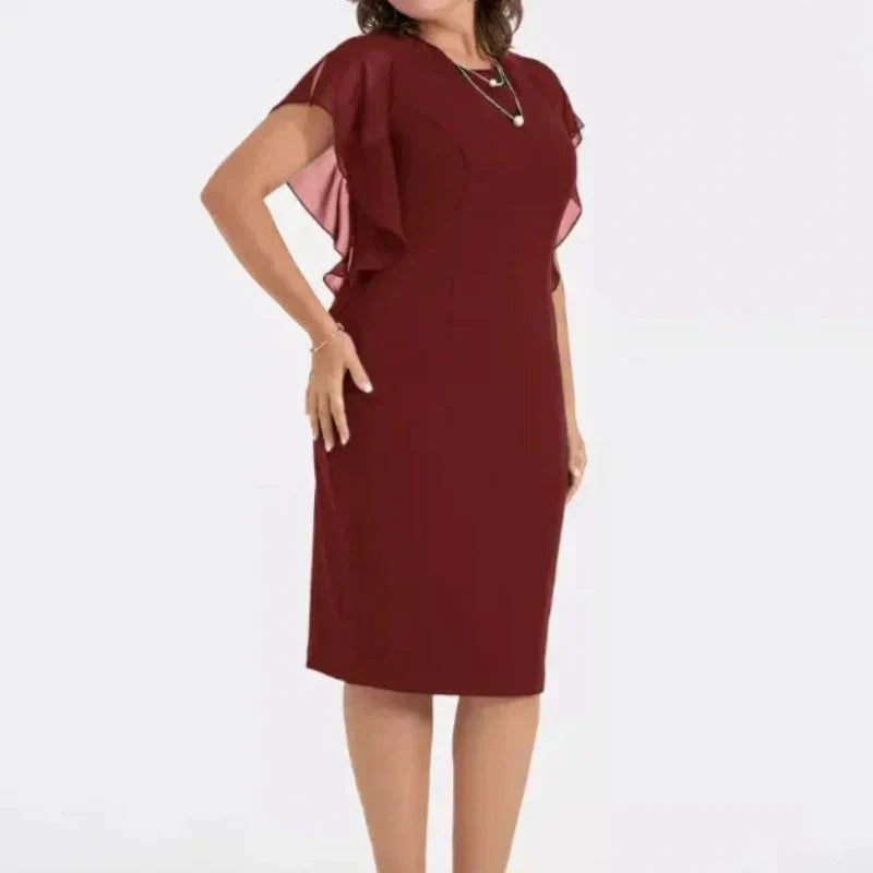 👗 Elegáns midi ruha egyszínű