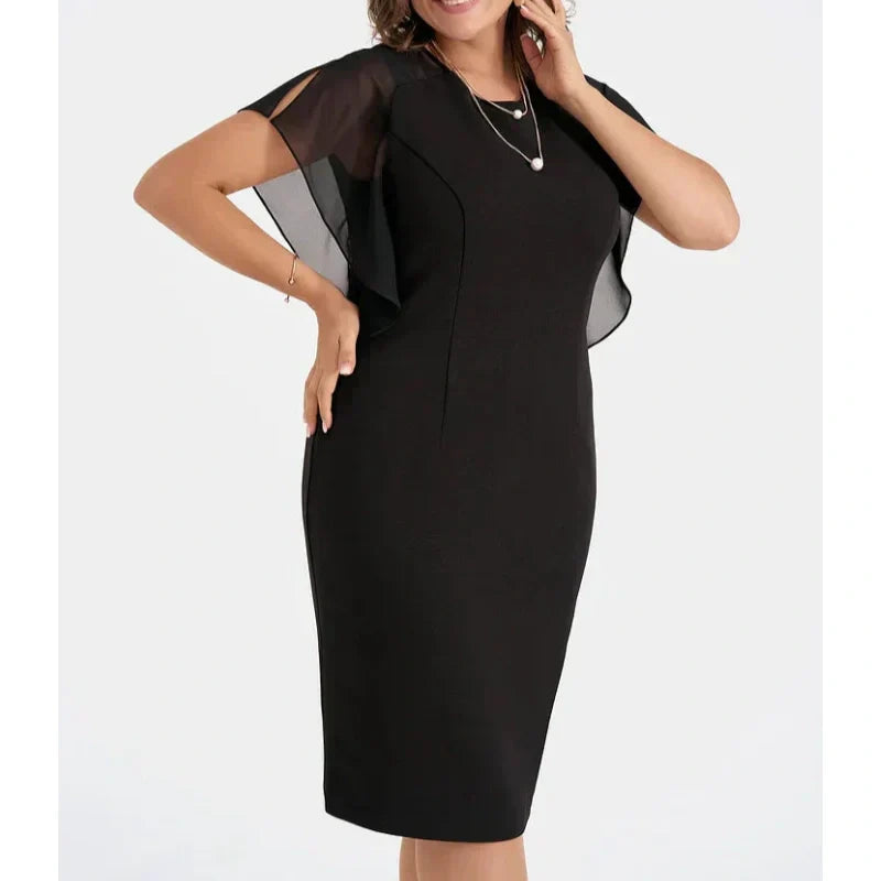 👗 Elegáns midi ruha egyszínű