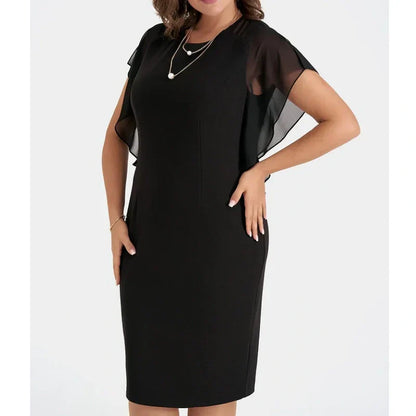 👗 Elegáns midi ruha egyszínű