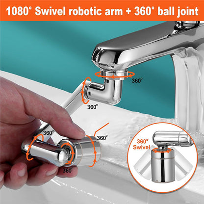 🚰 1440°-os fröccsenésálló és univerzálisan forgatható csaptelep-adapter