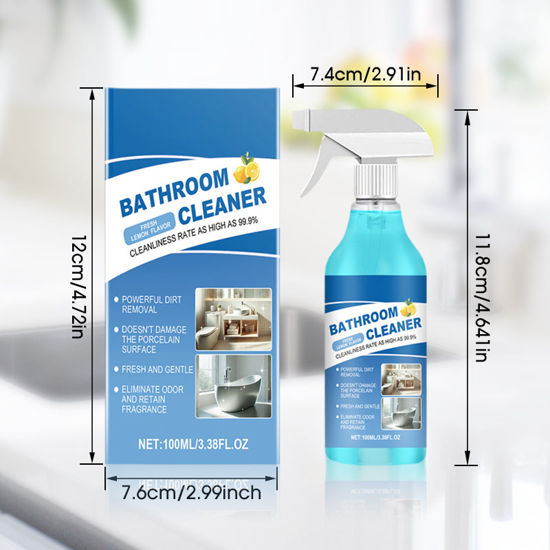 🔥🛁 Erőteljes fürdőszobai tisztítószer – Eltávolítja a vízkövet, szappanmaradványokat és makacs foltokat ✨