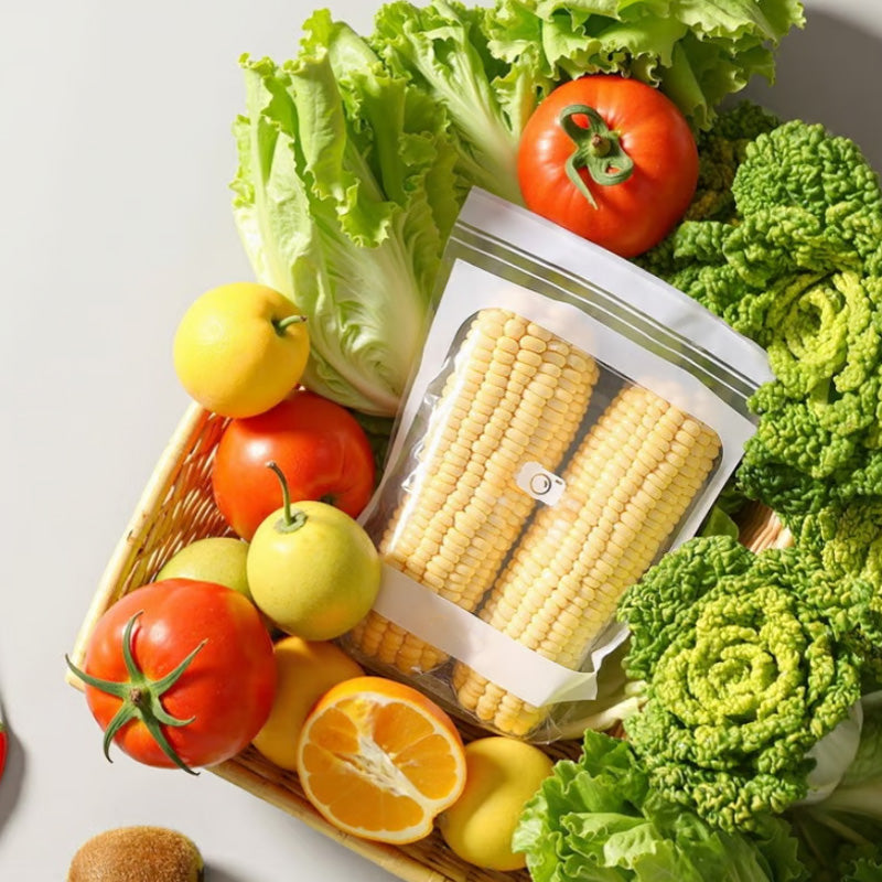 ❄️🥬 Átlátszó Élelmiszeripari Minőségű Megerősített Dupla Záras Zsákok 🥗