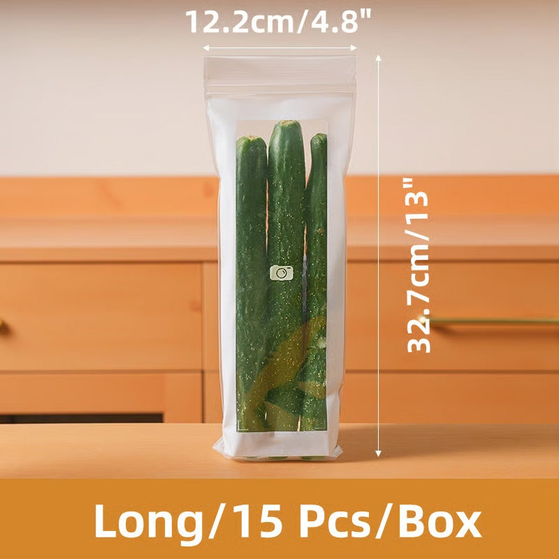 ❄️🥬 Átlátszó Élelmiszeripari Minőségű Megerősített Dupla Záras Zsákok 🥗