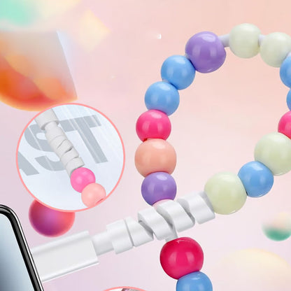 🌈 2 az 1-ben USB a Type-C és Lightning Gyöngyös Töltő Kábel 🔌⚡