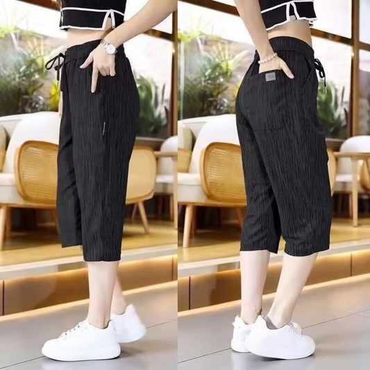 【M-3XL】❄️Férfi Ice Silk 7/10 alkalmi rövidnadrág
