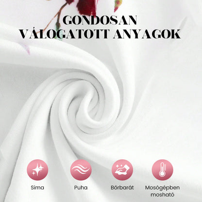 🔥【S-4XL】🌸 Virágmintás V-nyakú gombos felső, Tágas ujjakkal 👚