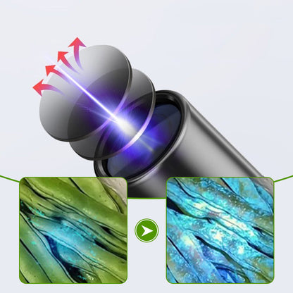 🔦🥦👁️‍🗨️UV-fekete fényű zseblámpa zöldségek ellenőrzéséhez🌈🟣