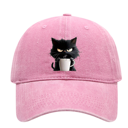 Cuki fekete macska vintage baseball sapka