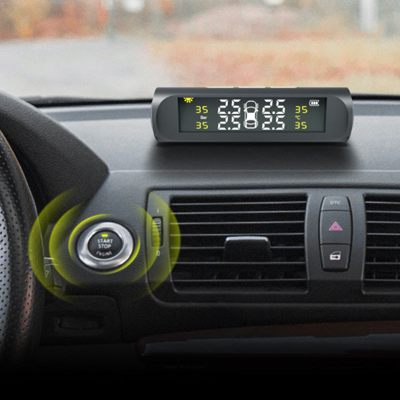 Solar négykerék-abroncsnyomás-figyelő valós idejű kijelzővel