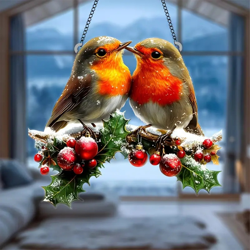 【✨1+1 ingyenes】Ólomüveg madár ablakfüggöny