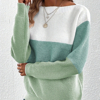 Women's Color-Block Knit Sweater