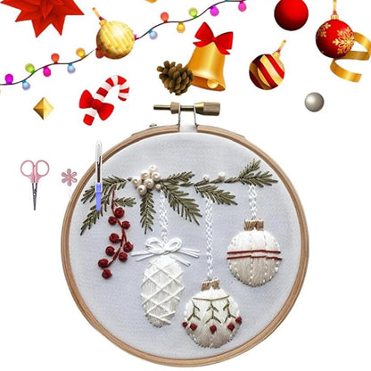 Karácsonyi melegség 🎅 Karácsonyi hímzőcsomag.