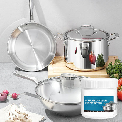 Erős paszta az égett maradványok eltávolítására a konyhai eszközökről