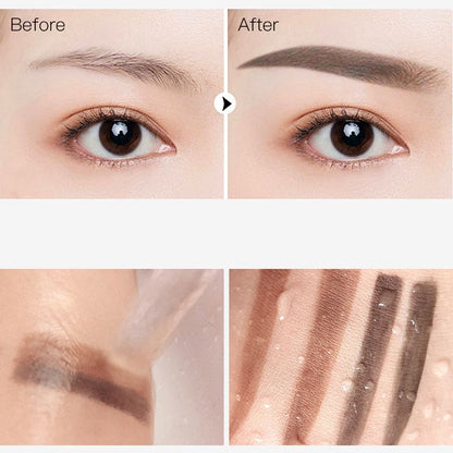 【1+1 ingyen】💄 Professzionális szemöldökbélyegző készlet – Kétárnyalatú púderrel a tökéletes ívekért