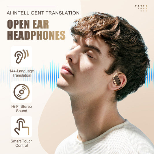 🎧Ai intelligens fordítás Nyitott fülhallgató