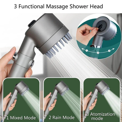 🚿💦 Nagynyomású többfunkciós zuhanyfej – Erősebb vízsugár, kevesebb vízfogyasztás