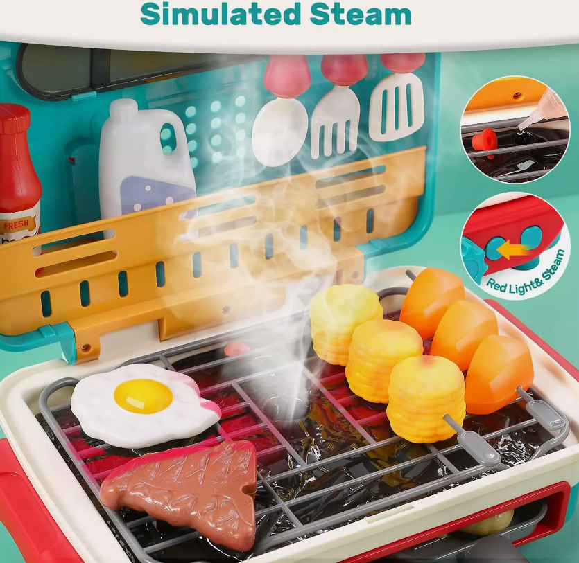 🔥🍖Gyerekek BBQ grill játék