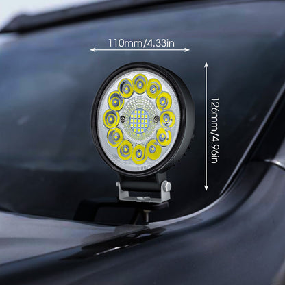 4 hüvelykes, 99 W-os LED-es lámpatest terepjáró használatra
