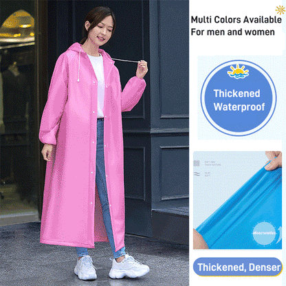 🌧️ Hordozható esőkabát felnőtteknek – többször használható, könnyű és kényelmes ☔