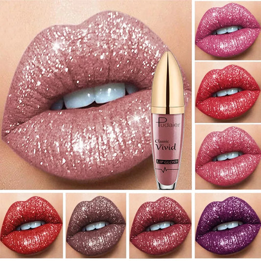 【1+1 ingyen】💋 Gyémánt ajakfény csillogó rúzs vízálló 🥰🎁