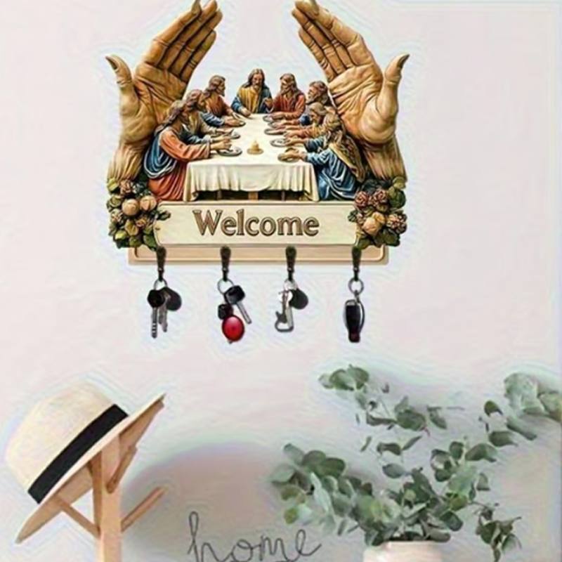 🔥✨Dekoratív fa falra szerelhető kulcstartó