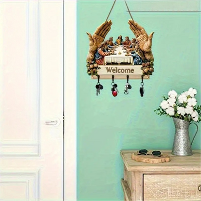 🔥✨Dekoratív fa falra szerelhető kulcstartó