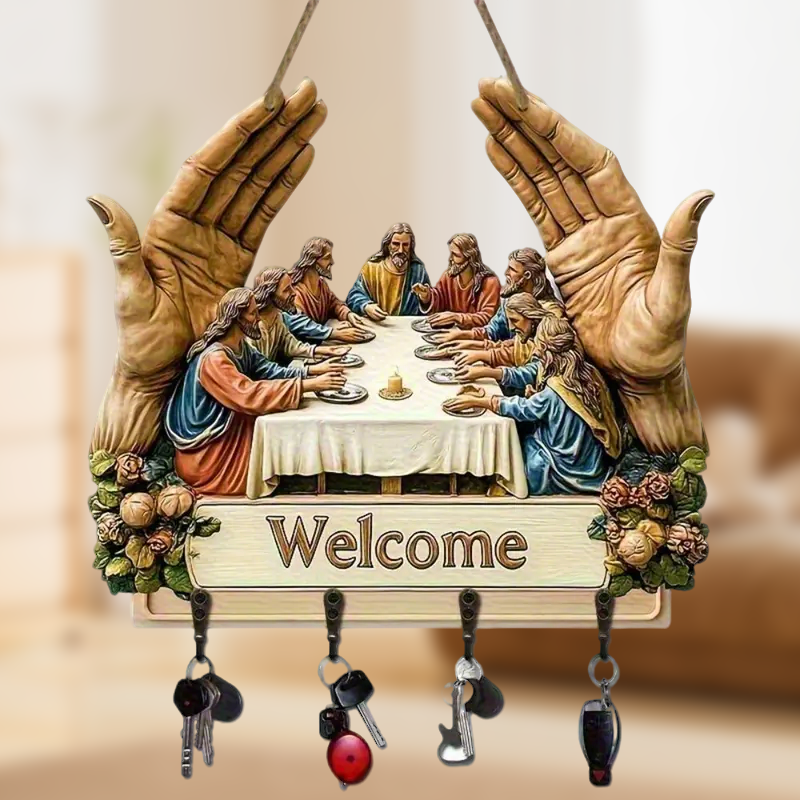 🔥✨Dekoratív fa falra szerelhető kulcstartó