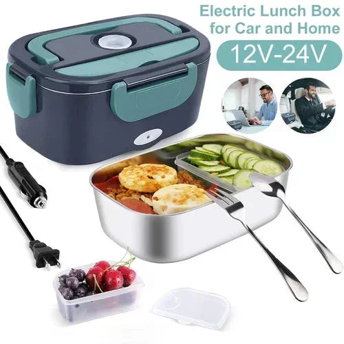 🥘 2 az 1-ben elektromos melegítő ételhordó – Nagy kapacitás, gyors és egyenletes melegítés