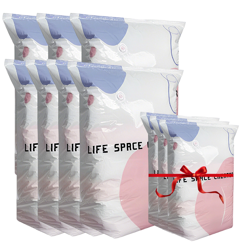 【1+2 INGYEN】💨 Szivattyú nélküli, nagyméretű vákuumos tárolózsák – Azonnali térfogatcsökkentés, helytakarékos 📦✨