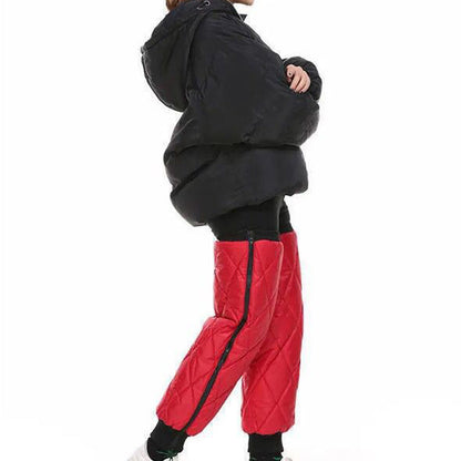 Téli szélálló meleg lábszárvédő