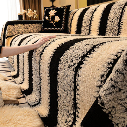 🛋️ Puha, csúszásmentes plüss kanapéhuzat