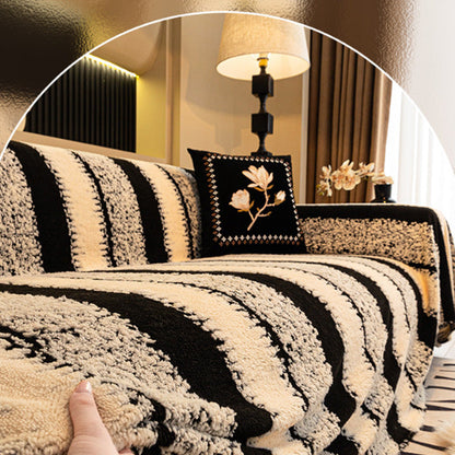 🛋️ Puha, csúszásmentes plüss kanapéhuzat