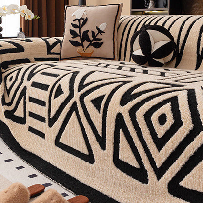 🛋️ Puha, csúszásmentes plüss kanapéhuzat