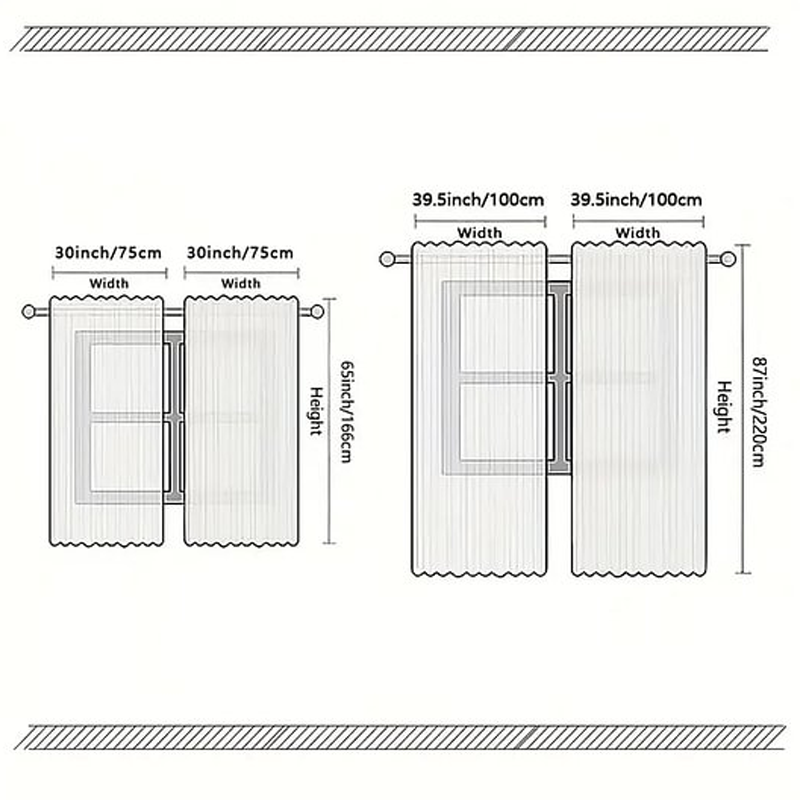 🎄Karácsonyi témájú dekoratív függönyök (kétrészes szett)
