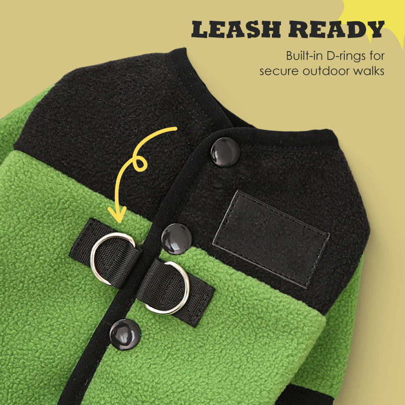 Meleg négylábú kabát hámmal