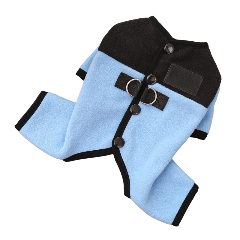 Meleg négylábú kabát hámmal