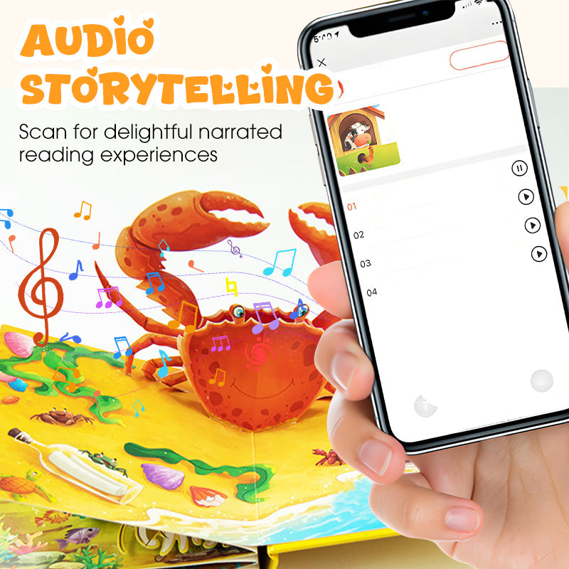 【2+1 ingyenes】🦖3D állatmotívumokkal ellátott oktatási anyagok gyerekeknek — hangos mesékkel kísérve