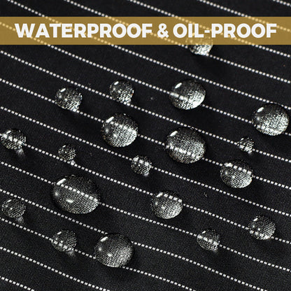 Vízálló kötény hátsó keresztpántokkal és levehető kéztörlővel