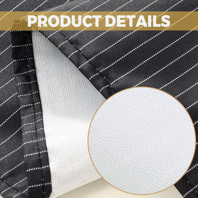 Vízálló kötény hátsó keresztpántokkal és levehető kéztörlővel