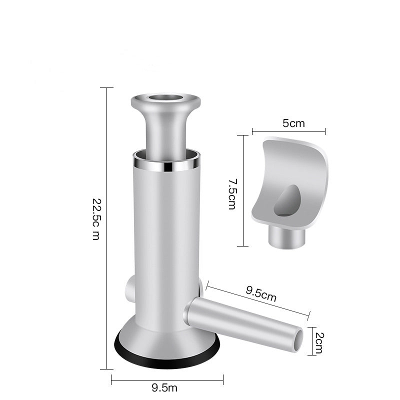 🌭304 rozsdamentes acélból készült kolbász töltőedény, négy különböző méretű csővel
