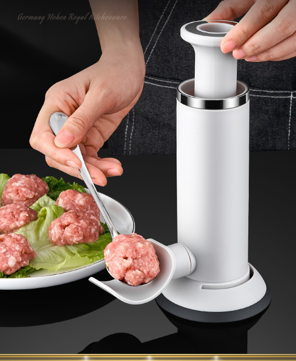 🌭304 rozsdamentes acélból készült kolbász töltőedény, négy különböző méretű csővel