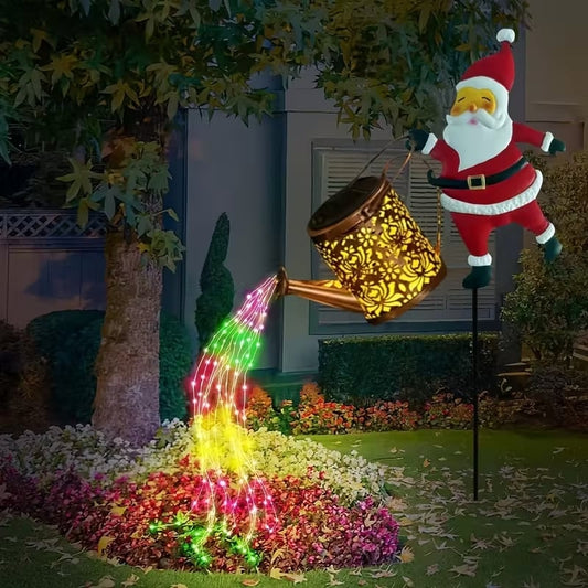 🔥🎅 Mikulás alakú napelemes kerti lámpák ✨